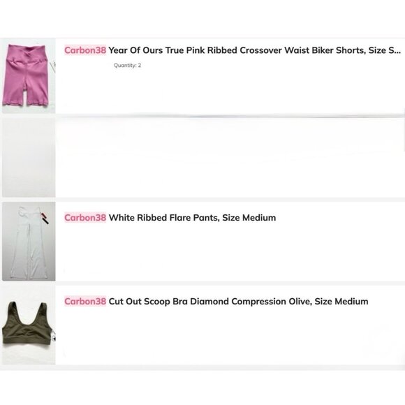 Carbon38 NWT Reseller Bundle — 19 NWT/NWOT Activewear Pieces (Sizes XXS–L) - Picture 2 of 5